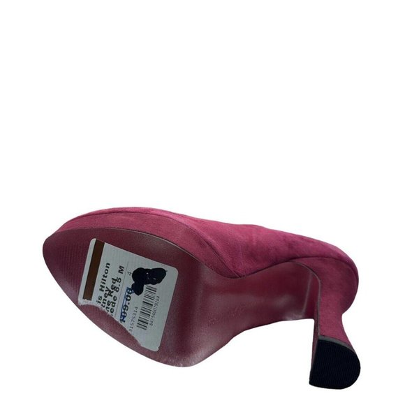 Paris Hilton Britney Women’s  Platform Heels Wine Red Suede Size 8.5 M - Picture 6 of 6